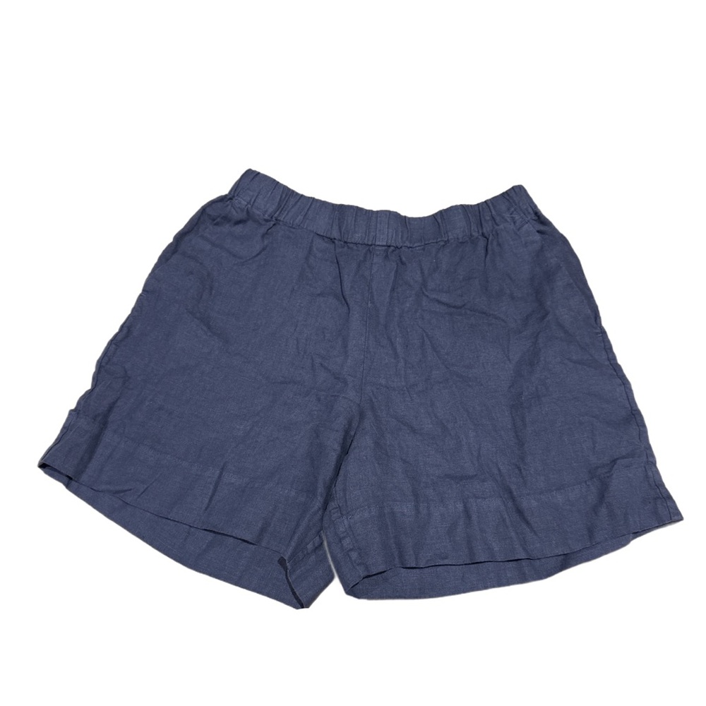 Faherty Laguna Linen Bayview Shorts Navy Small NWT